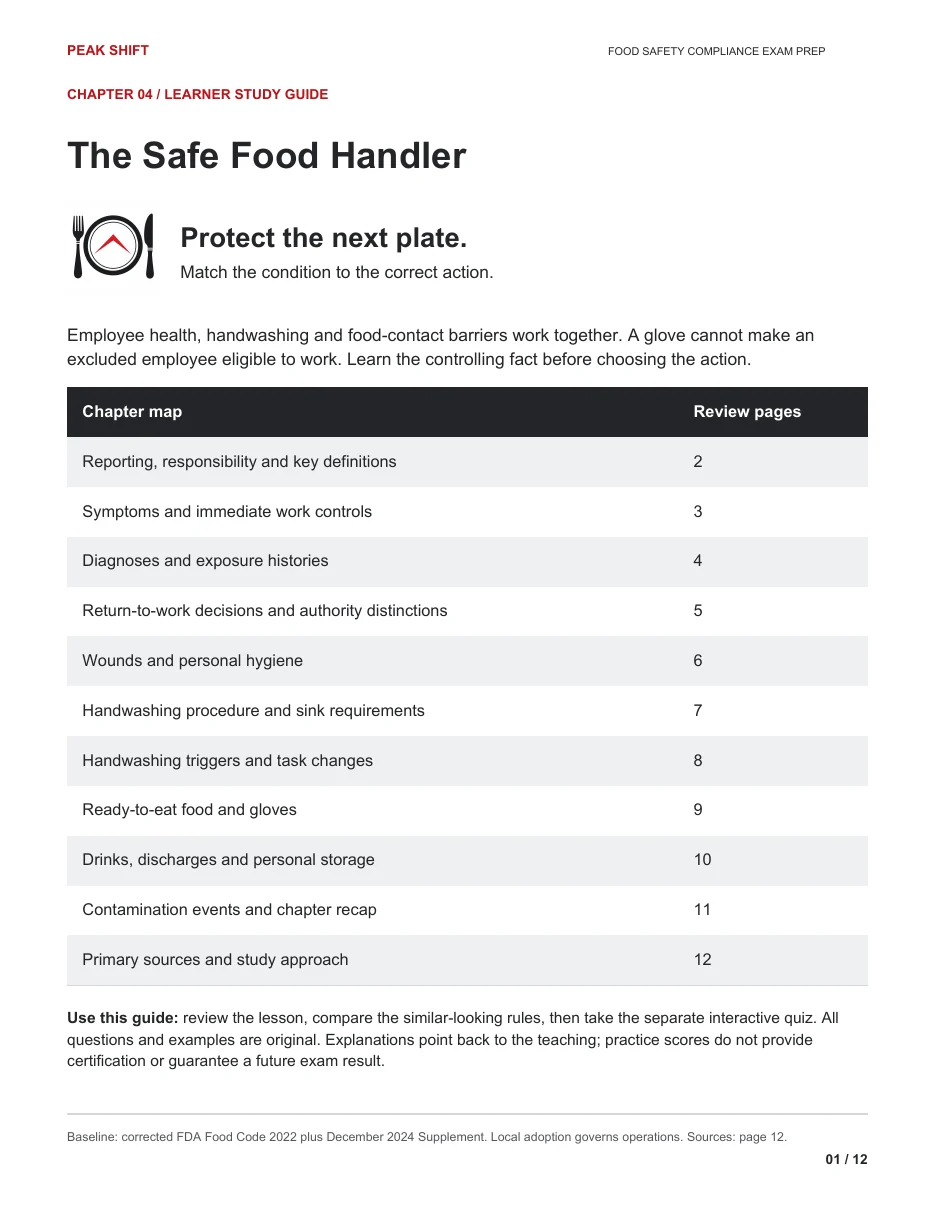 Chapter 4 Learner Guide, page 1 of 12